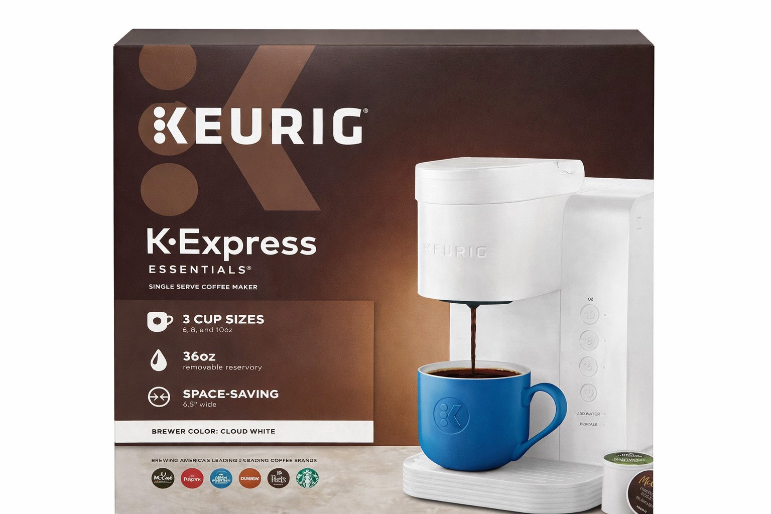 Keurig K-Express Essentials-Cafetera de cápsulas K-Cup de una sola porción