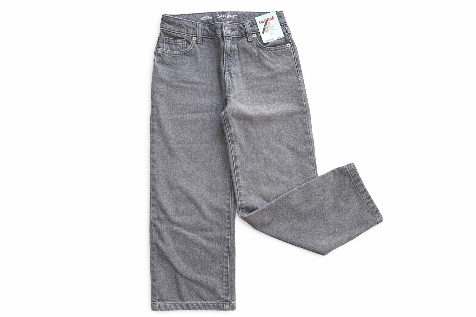 Cat & Jack - pierna ancha lavado gris