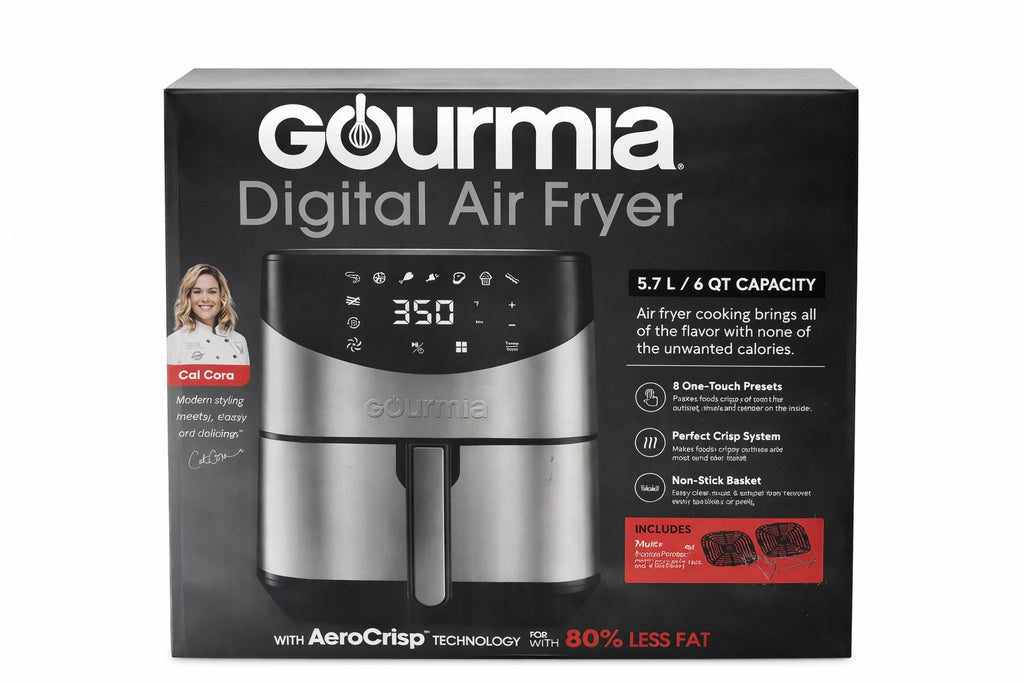 Gourmia GAF635 Digital Stainless Steel Free Fry Air Fryer