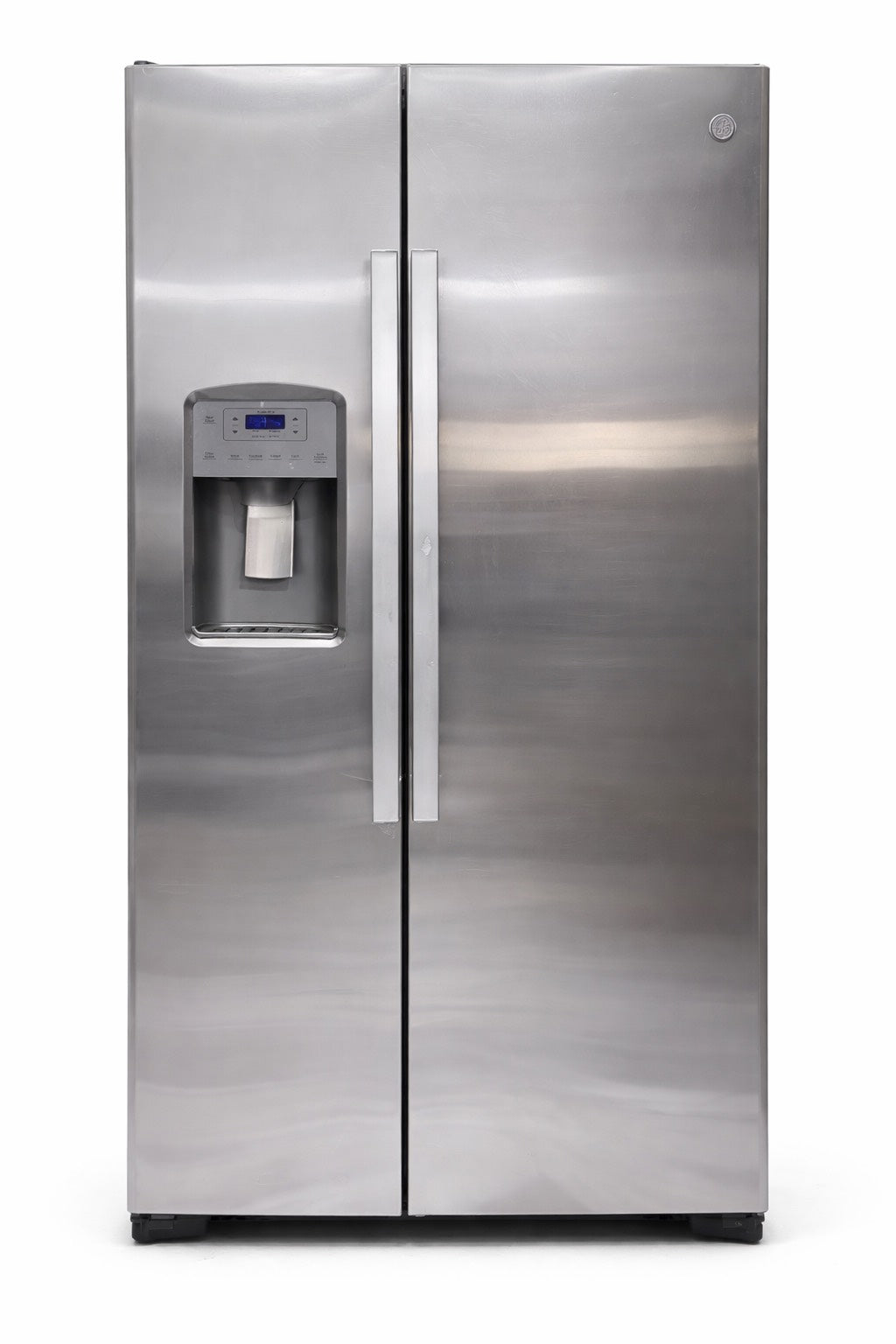 GE 21.8 Cu. Ft. Counter-Depth Fingerprint Resistant Side-By-Side Refrigerator - Refrigerador Side-By-Side de 21.8 pies cúbicos con huella digital resistente y profundidad de mostrador