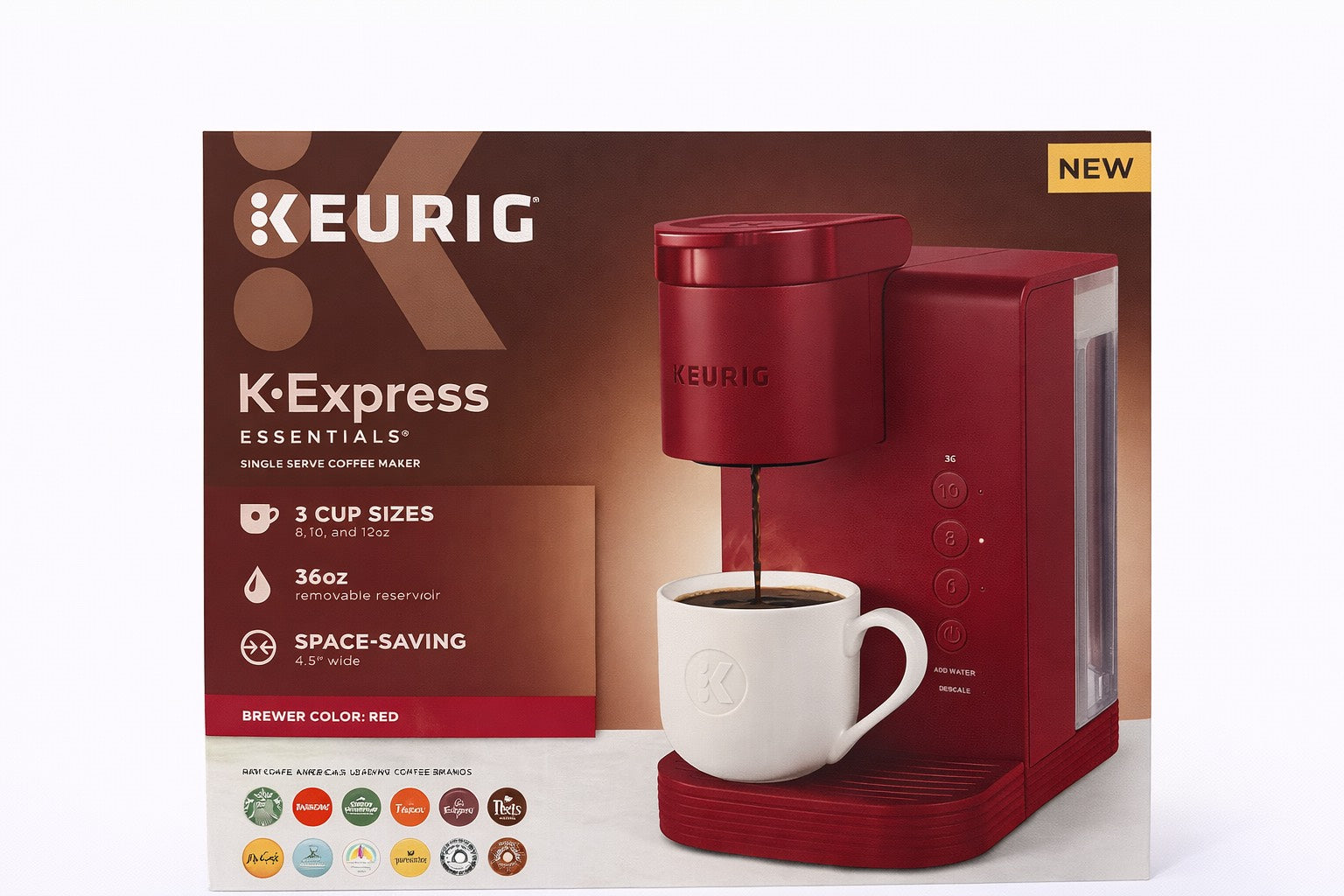 Keurig K-Express Essentials-Cafetera de cápsulas K-Cup de una sola porción