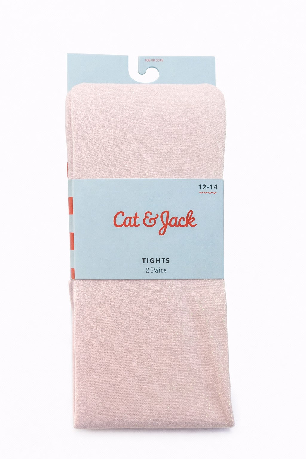 Cat & Jack 2 pares de leggings ajustados para niñas, rosa y blanco