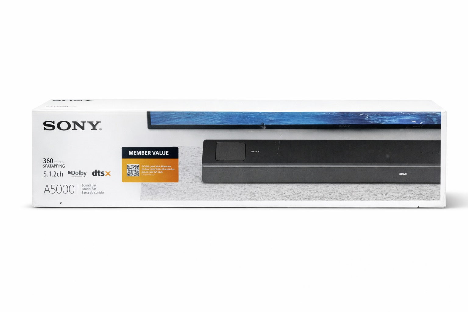 Sony - Barra de sonido Sony HT-A5000 5.1.2 canales con subwoofer integrado