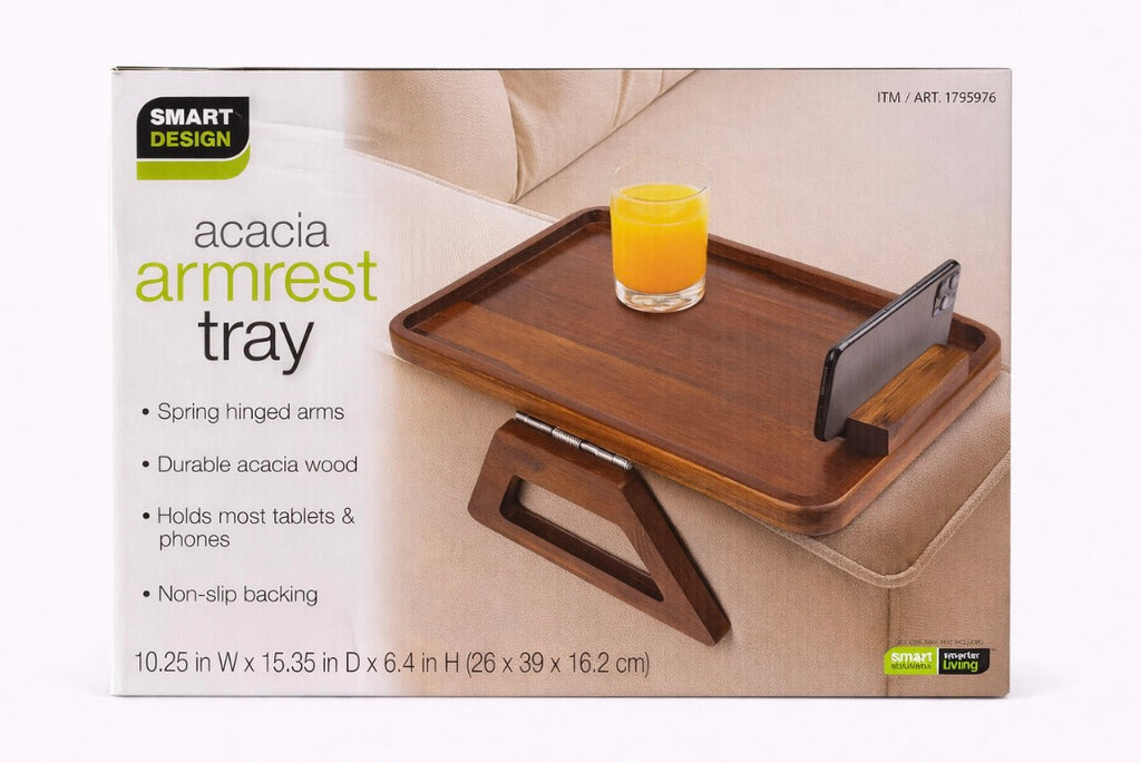 SMARTDESIGN SOFA ARM TRAY-BANDEJA PARA BRAZO DE SOFÁ