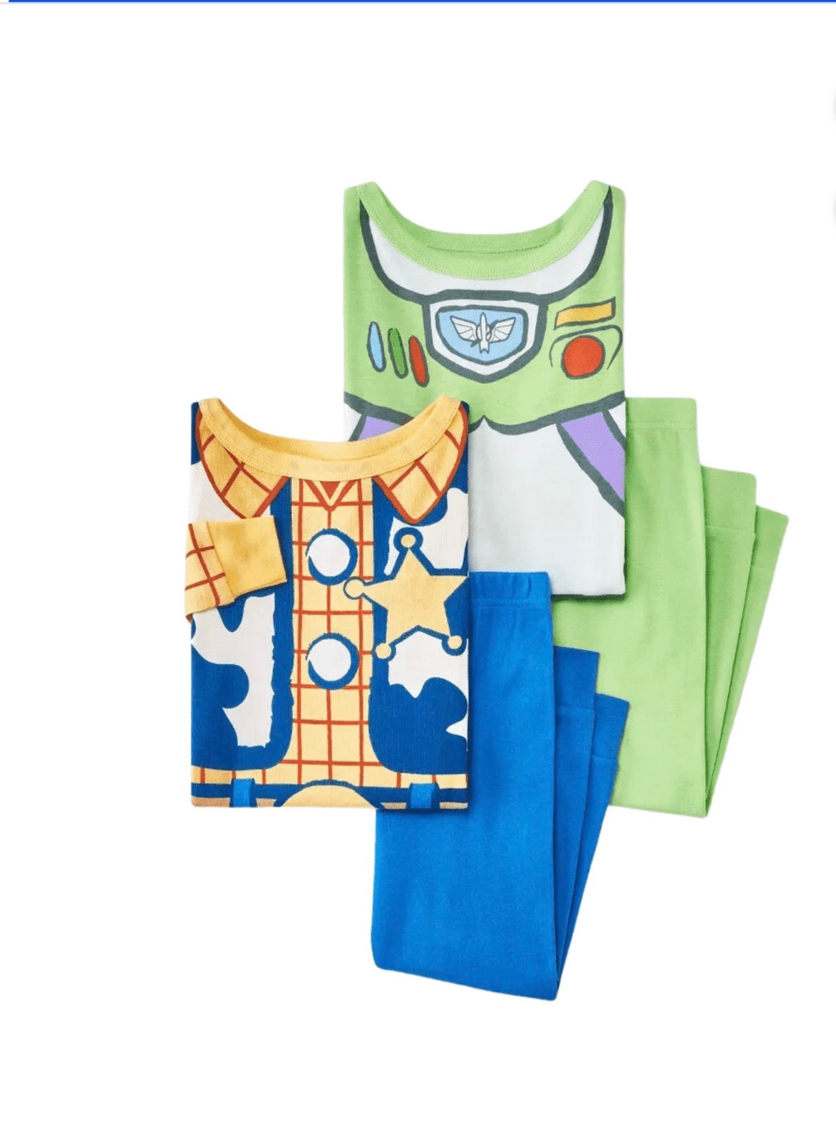 Toddler Boys' 4pc Snug Fit Toy Story Cotton Pajama Set - Green 3T