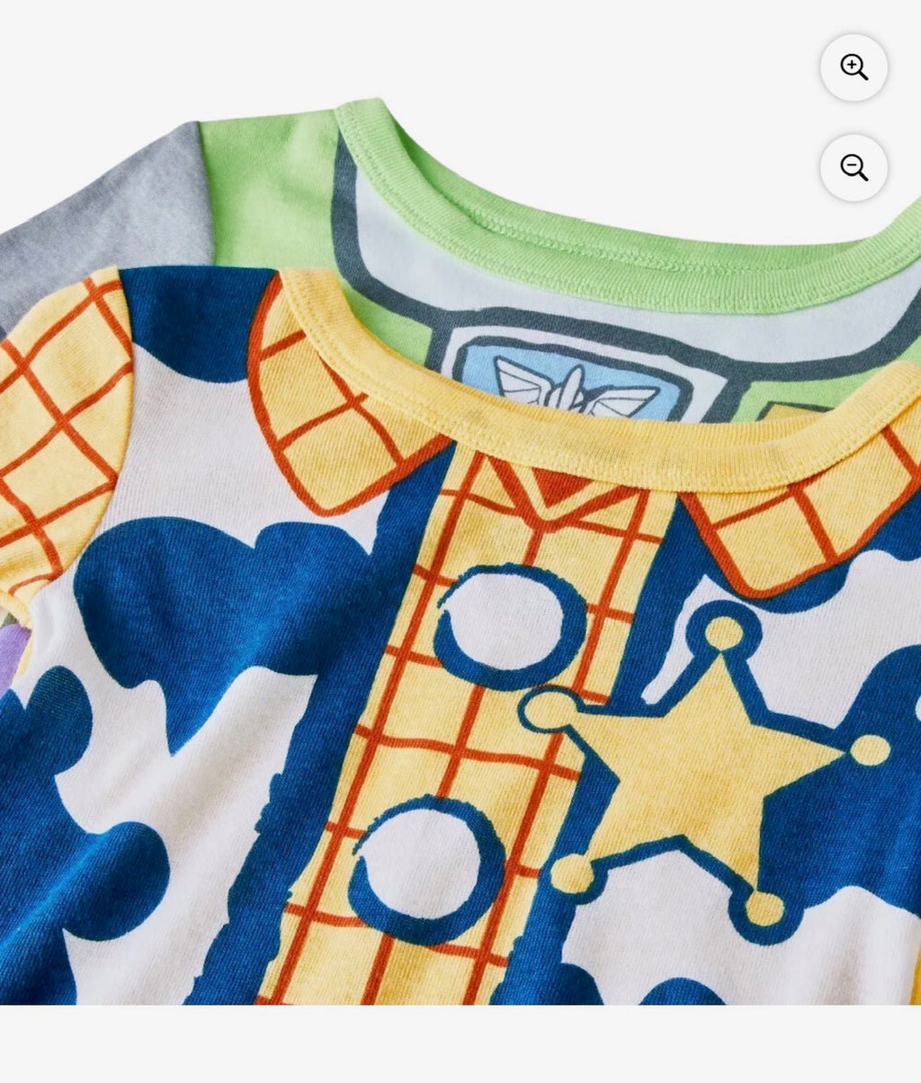 Toddler Boys' 4pc Snug Fit Toy Story Cotton Pajama Set - Green 3T