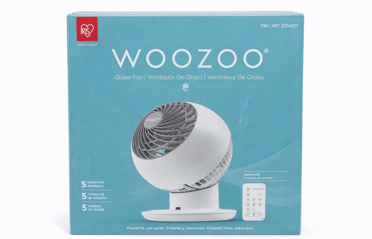 WOOZOO 5 SPEED GLOBE FAN - VENTILADOR GLOBO WOOZOO DE 5 VELOCIDADES