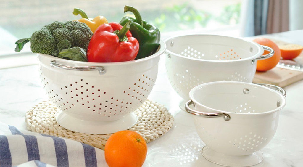 MIU 3PC METAL COLANDERS - ESCURRIDOR DE METAL MIU 3 PIEZAS