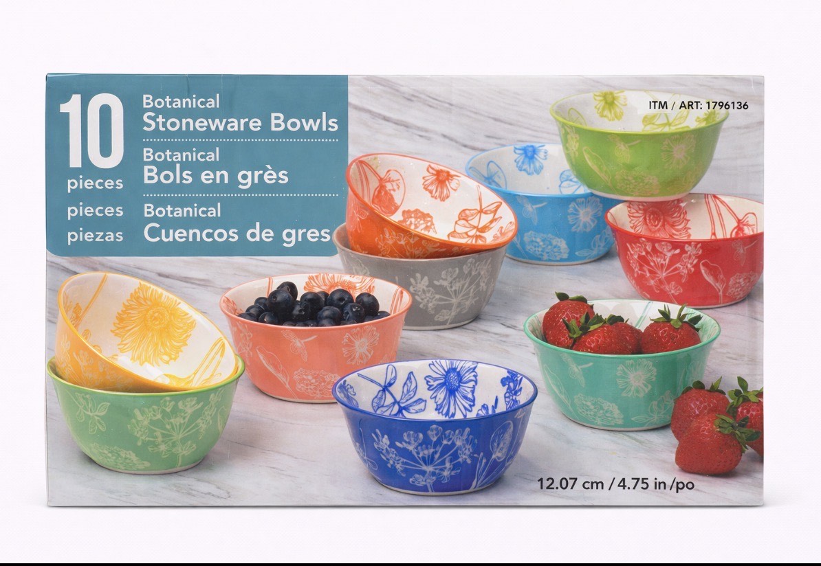 CERTIFIED 10PC BOWLS-Tazones de 10 piezas