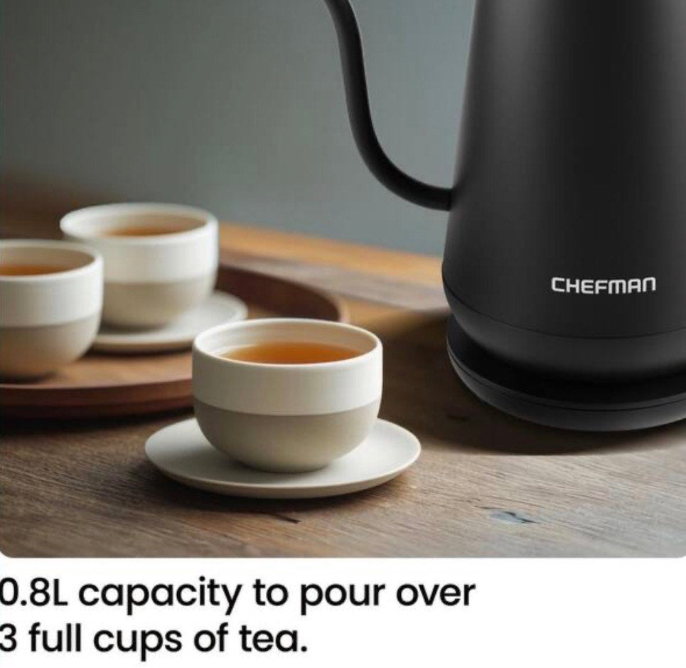 chefman truetemp gooseneck electric kettle - hervidor eléctrico de cuello de ganso Chefman TrueTemp