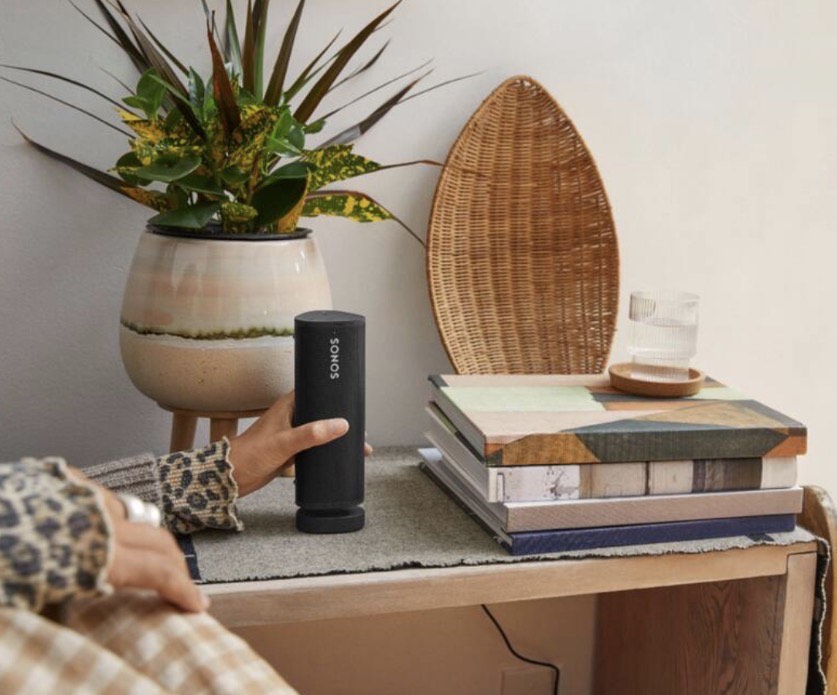 Sonos Roam - Black - Wireless Portable Bluetooth Speaker - Sonos Roam - Negro - Altavoz Bluetooth portátil inalámbrico