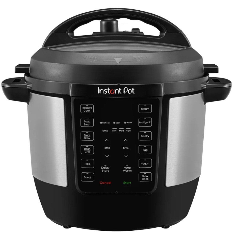 Olla a presión Instant-Pot RIO de 6 cuartos, multiusos con funciones de cocción a presión, cocción lenta, salteado, elaboración de yogur y mantener caliente, 1000W, olla interior de acero inoxidable, no tóxica, fácil de usar para comidas saludables