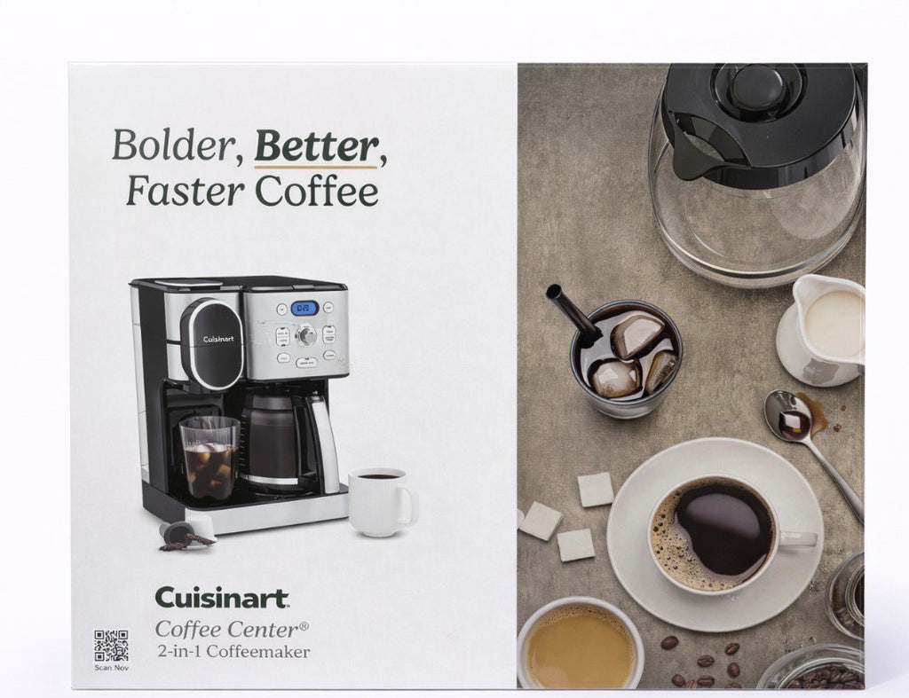 Cuisinart 12-Cup Coffee Maker, Single-Serve Brewer Glass Carafe, Automatic Hot &amp; Iced - Cuisinart Cafetera de 12 tazas, máquina de café de una sola porción con jarra de vidrio, máquina automática de café caliente y frío