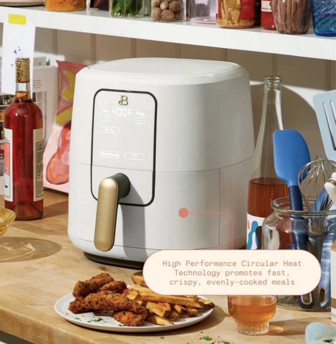 Beautiful 10 in 1, 6 Qt Electric Multi-Cooker, White Icing by Drew Barrymore - Hermosa olla eléctrica multifunción 10 en 1 de 6 Qt, cubierta blanca por Drew Barrymore