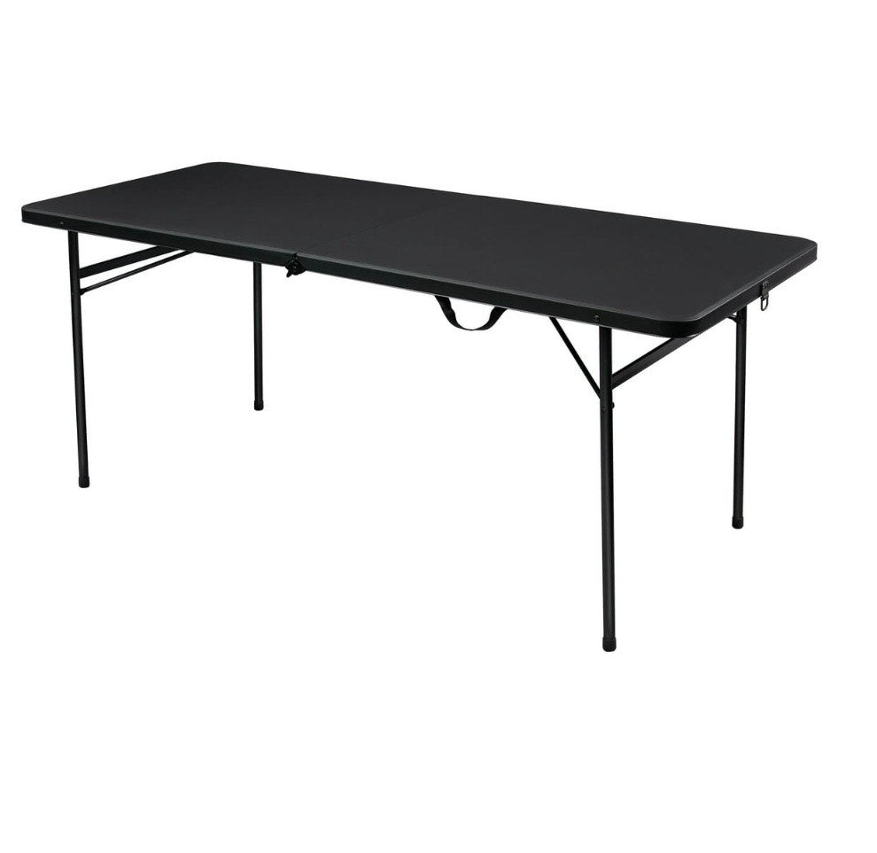 Home Mainstays 6 Foot Bi-Fold Plastic Folding Table