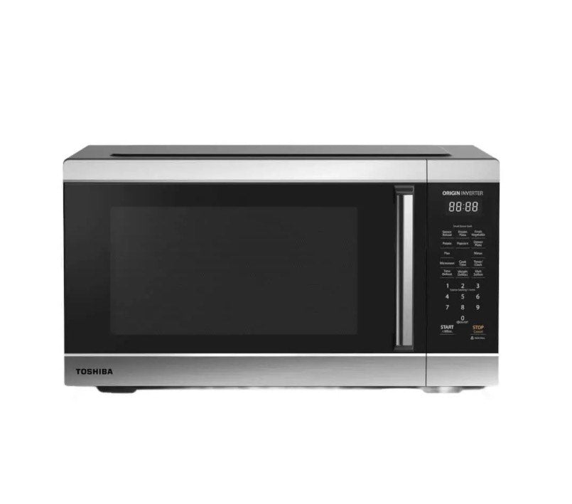 Toshiba - Horno microondas de 2,2 pies cúbicos y 24,4'' en acero inoxidable