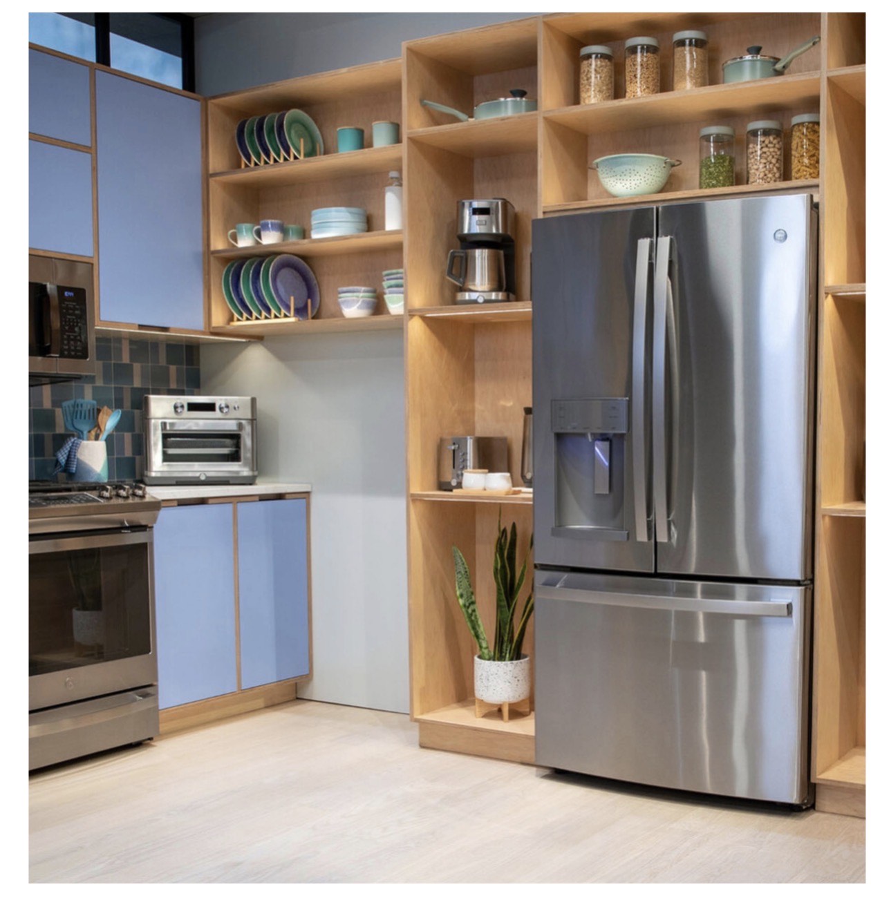 GE energy star® 22.1 cu. ft. counter-depth french-door refrigerator