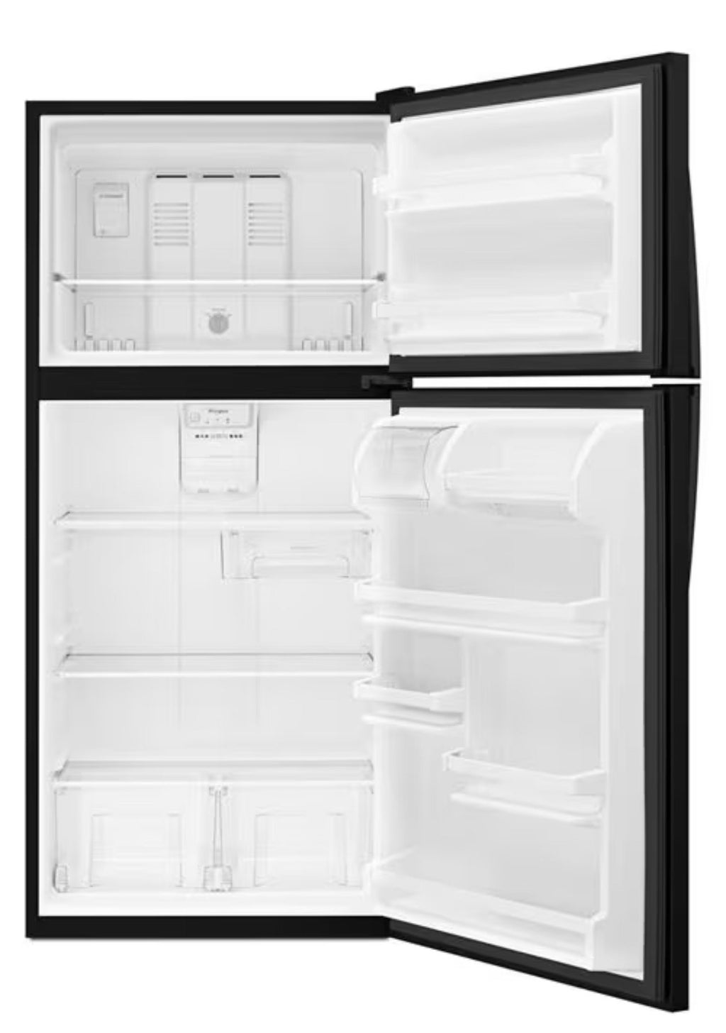 Whirlpool Refrigerador con congelador superior de 30 pulgadas de ancho - 18 pies cúbicos