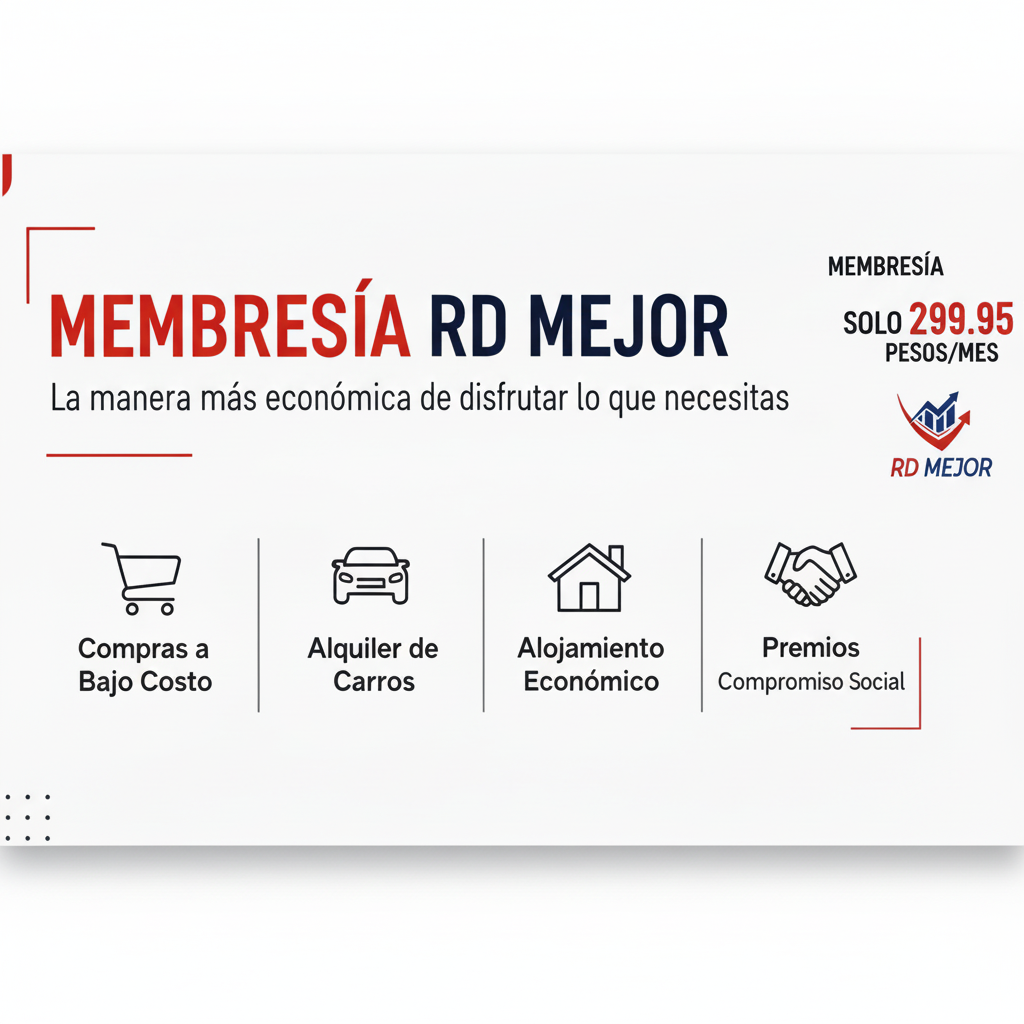 Banner Membresía RD Mejor - Formato Cuadrado